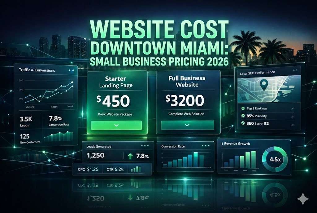 Website Cost Downtown Miami Guide Image